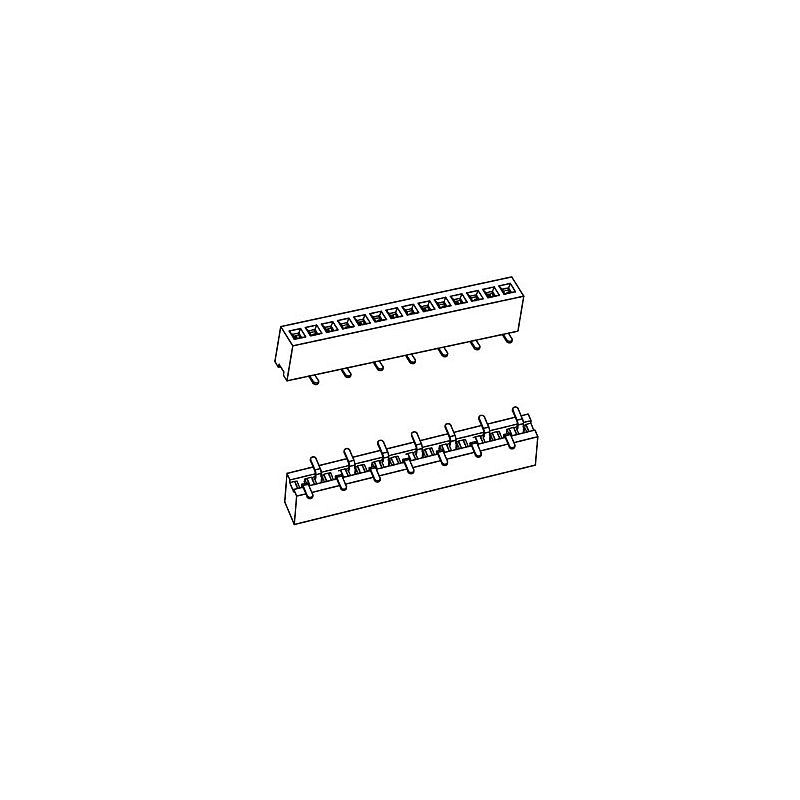 PH1.27*H3.4mm Female Header Single row SMT series